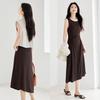 Women's Long-Sleeve Shirt & Sling Dress Two-Piece Set