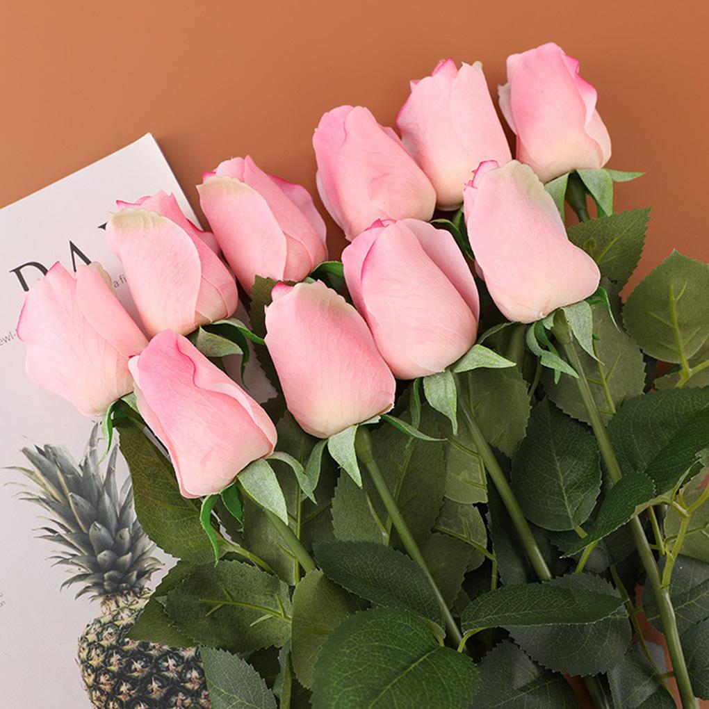 5pcs Artificial Rose Flowers Adjustable Simulation Flower Bouquet Decoration for Party Wedding