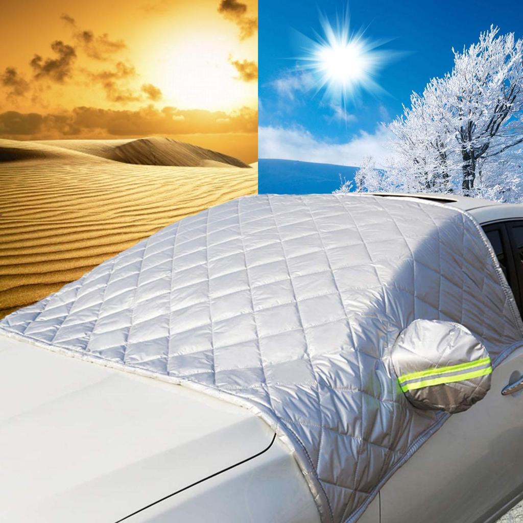 Car Front Windshield Snow Cover Winter Thickened Snow Cover Sunshade Auto Exterior Accessories