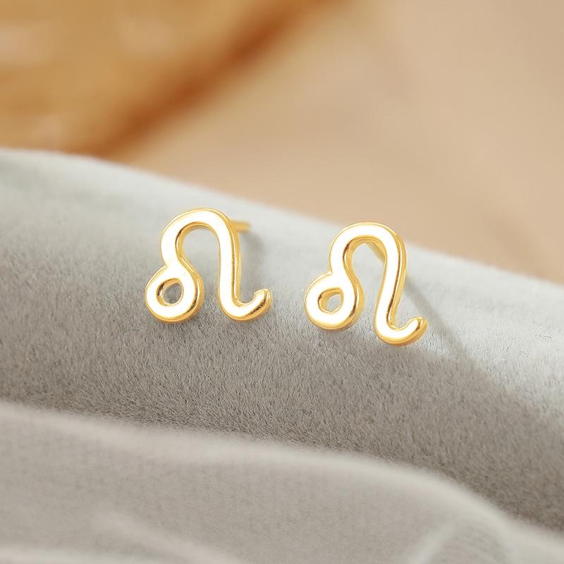 Banyan Tree S925 Silver Zodiac Earrings - Elegant Luxury Design for Women.
