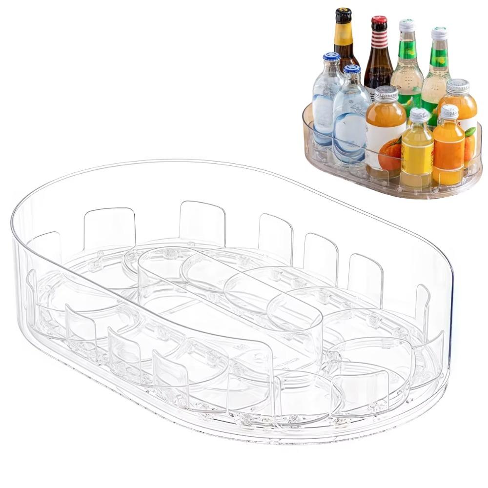 Anti-slip Rotating Spice Rack Swivel Tray Condiment Jar Organizer  Party