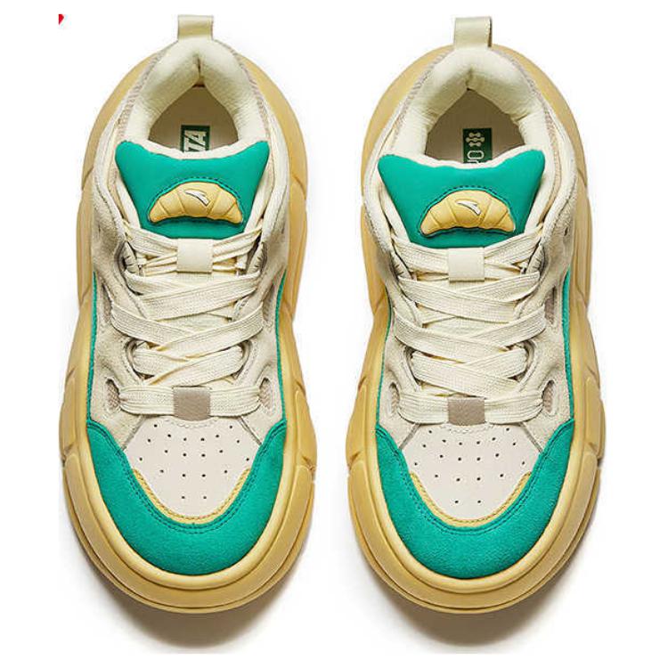 Anta Comfortable Versatile Durable Non-Slip Low-Top Skate Shoes Men sneaker Green Rice 112448072-1