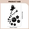 Aesthetic And Silent Wall Clock to Assemble with Acrylic Stickers for Artistic Modern