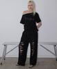 Lense Damage Sweat Pants Black