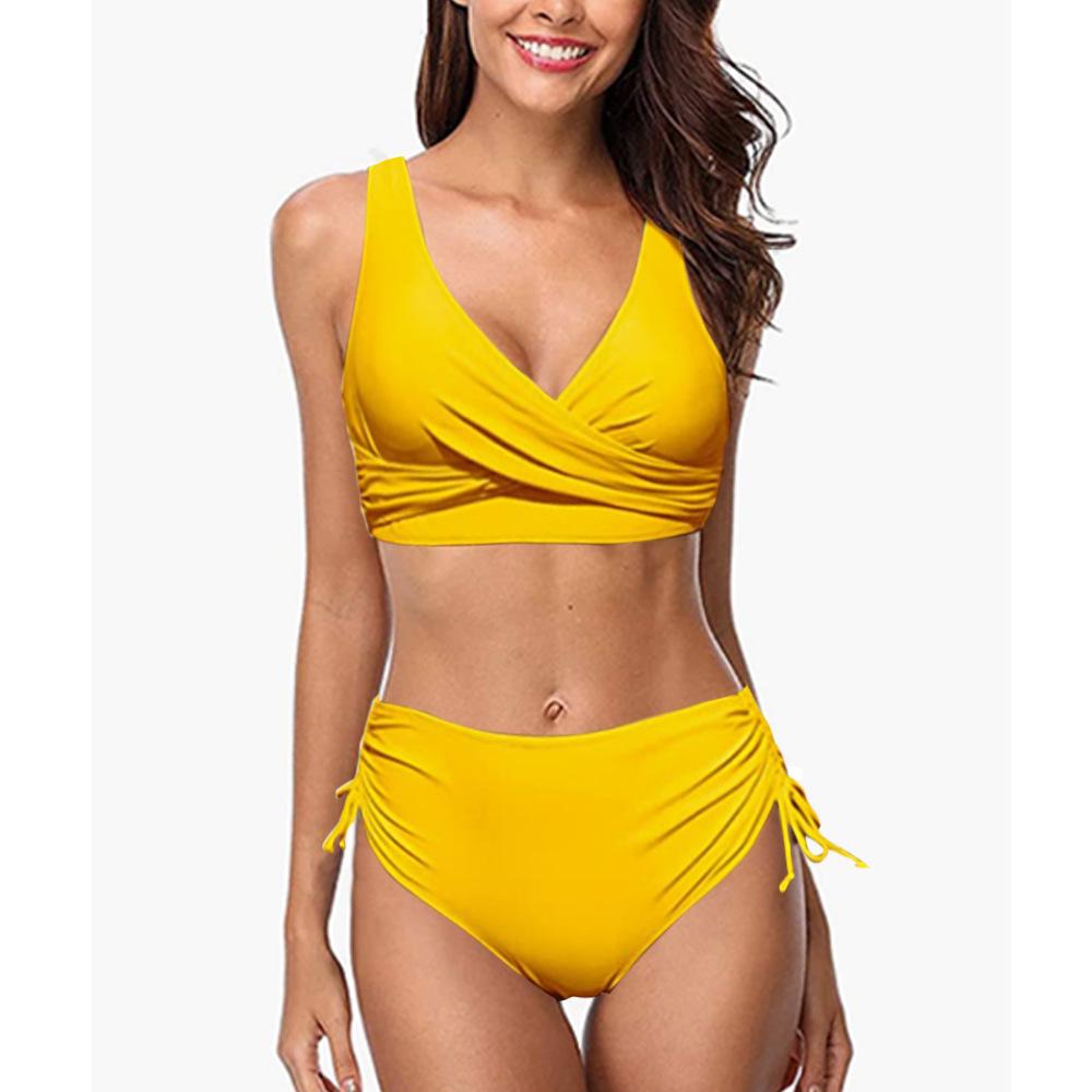 Stylish Multicolor Twist Bag Bandage Bikini Swimsuit for Women – European & American Design, Sexy & In Stock