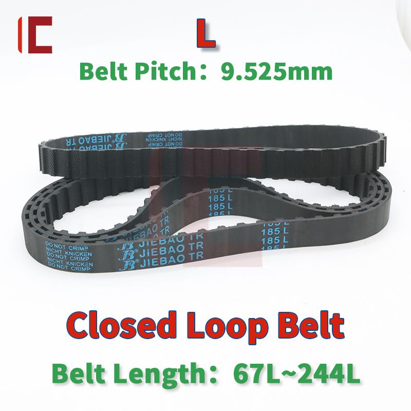 L Timing Belt Length 67L To 244L L Model Closed Loop Belt L Type Rubber Pulley Belt L Synchronous Belt 15mm 20mm 25mm 30mm 38mm