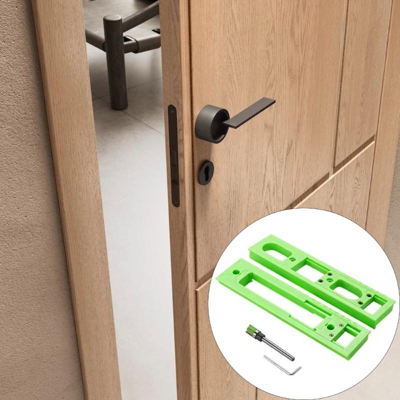 Light Weight Plastic Carpenter Slotting Template Precisions Slotting Tool for Installing Concealed 3D Hinge Enduring