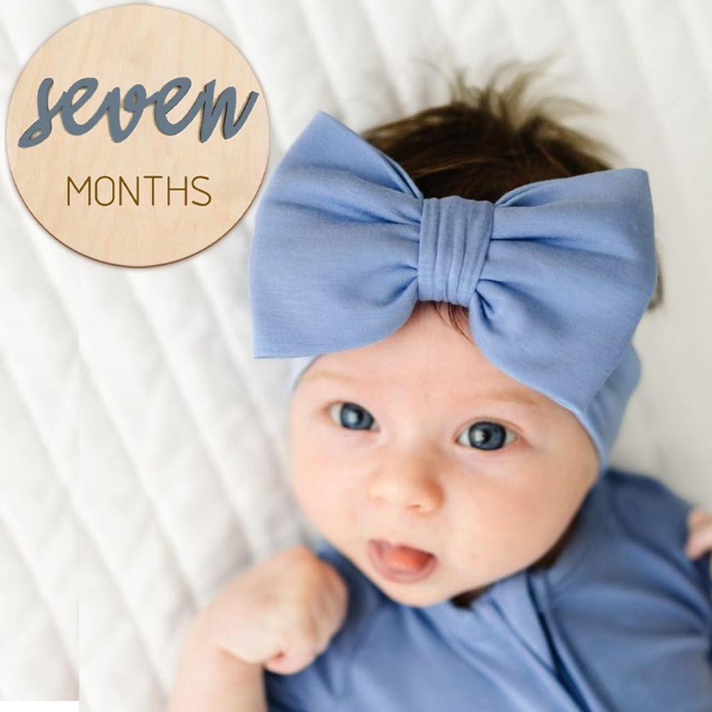 3D Wooden Baby Milestone Calendar Photography Props for Newborns: Boy & Girl Memorial Monthly Tracker