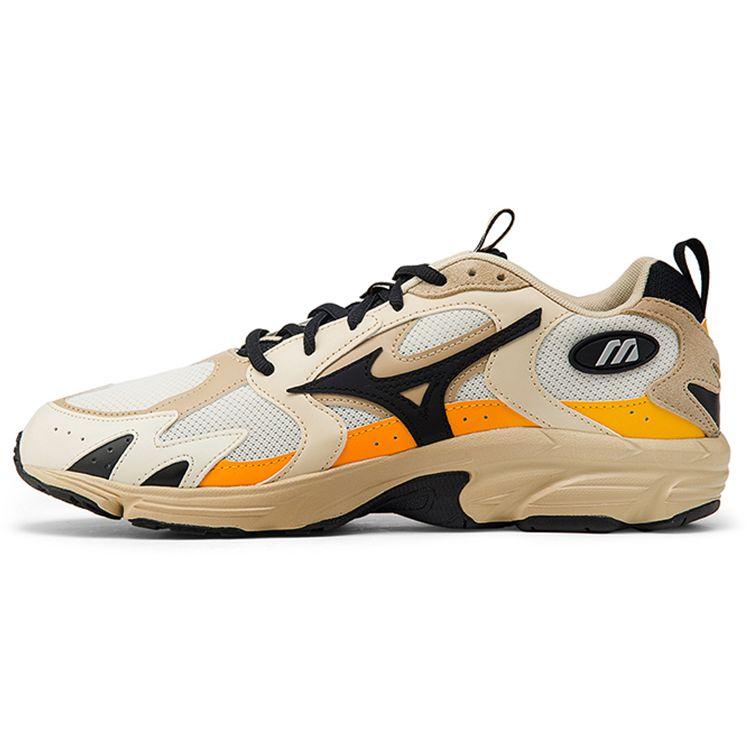 Mizuno Round Toe Lace-Up Non-Slip Wear-Resistant Breathable Low-Top Casual Running Shoes Unisex Sneakers Sandy-Beige D1GH212901