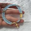 Devotional Bead Bracelet Rosary Magnetic Closure Handmade Christian Prayer Beads