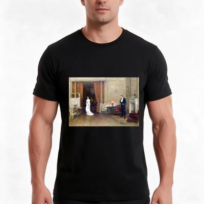 William Quiller Orchardson The First Cloud Tshirt Summer Casual Cotton Tee Oversized Streetwear Tops Vintage Graphic Print