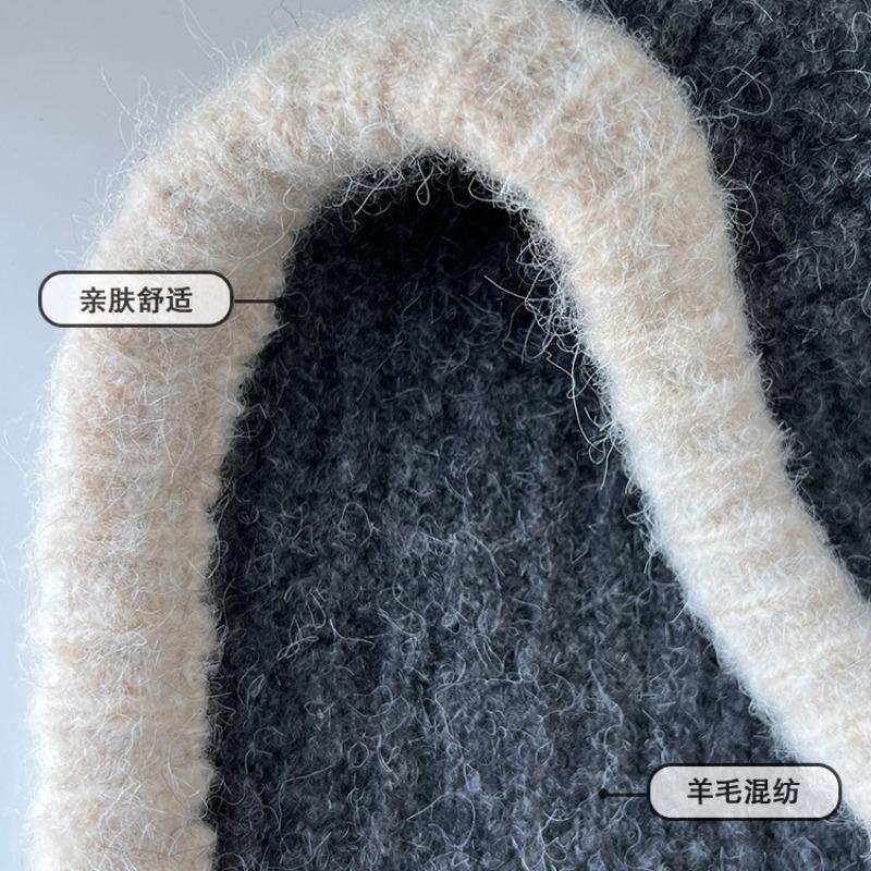 Balaclava Hat Autumn and Winter Warm Hat Scarf Integrated Women's Ear Protection Knitted Wool Hat Tide Winter