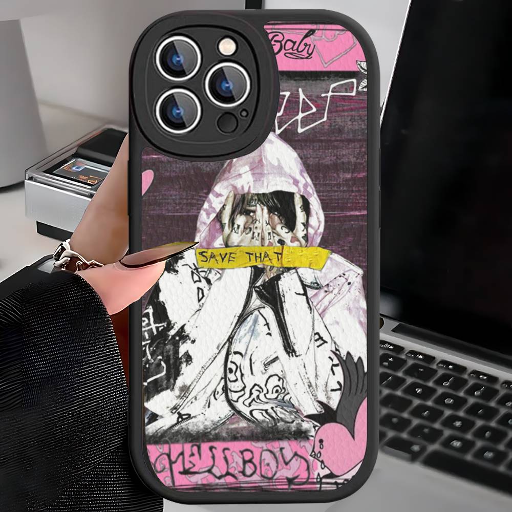 

Чехол для телефона Emo Rapper Lil Peep для iPhone 16 15 14 11 12 13 Pro Max Plus Задняя кожаная оболочка iPhone 15