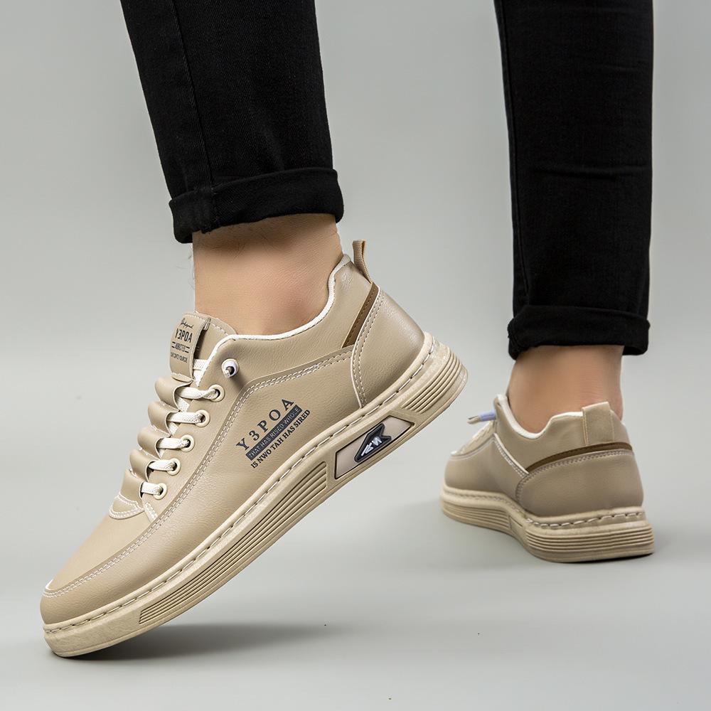 Men's board shoes 2025 autumn new breathable little white shoes trendy versatile platform sports shoes casual flat men's shoes