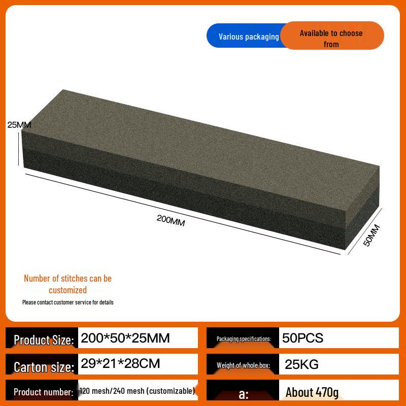 Double-Sided Brown Corundum Outdoor Portable Oilstone: Multifunctional Knife Sharpening Tool