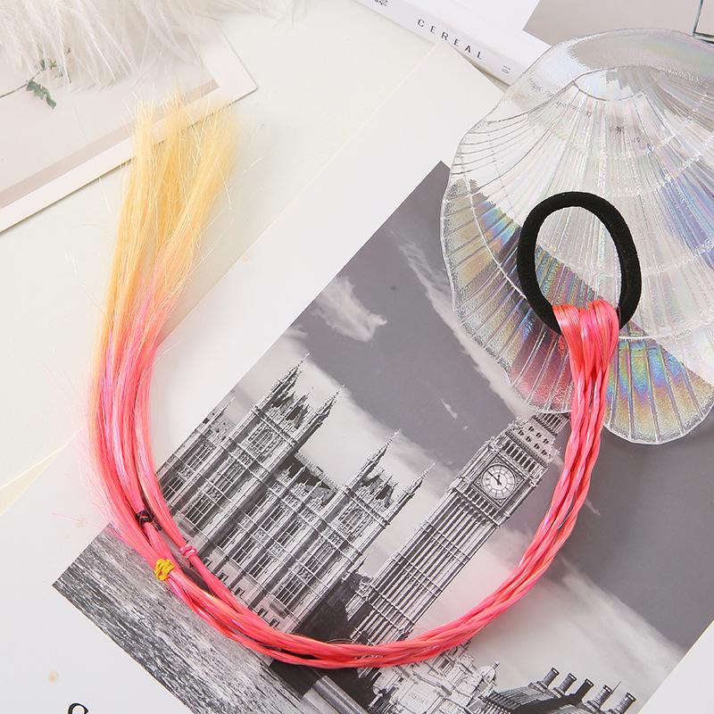 Эксклюзивные детские разноцветные плетеные резинки для волос в виде хвостиков