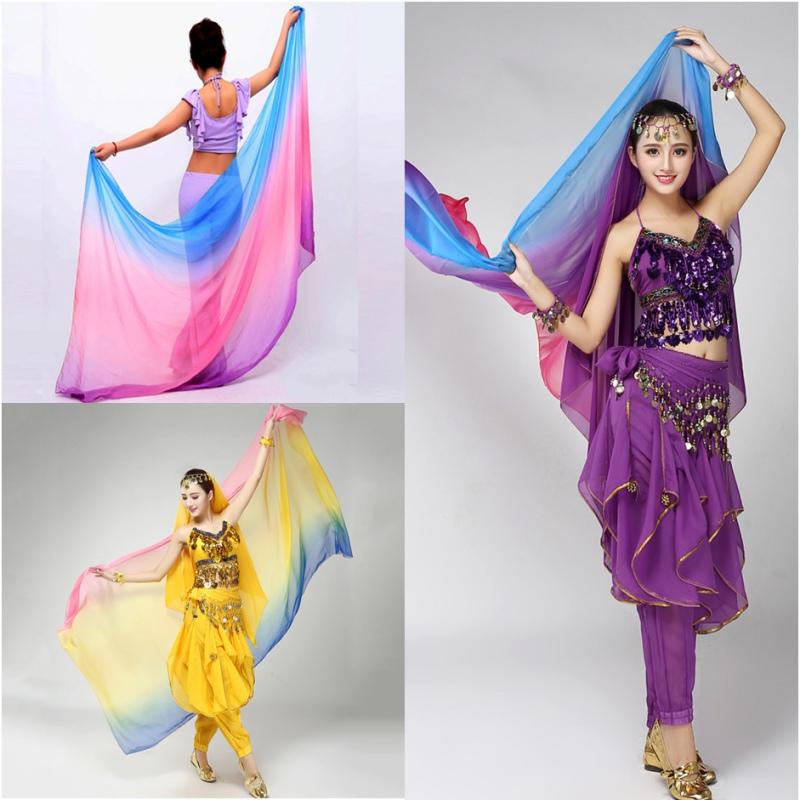 Hand Scarf Belly Dance Costume Outfit Hip Scarf Large Gradient Design for Women Performance Show Carnival Party Dress