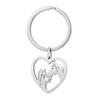 Stainless Steel Keychain, Fashionable Personalized Hollow Love Keychain Pendant Jewelry