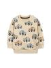 European & American Style Boys' Cartoon Car Print Hoodies - New Autumn Fashion for Children