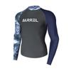 Mens Long Sleeve Rash Guard UPF 50 Sun Protection Swim Shirt Surfing Swimming Snorkeling