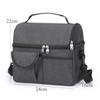 Single/Durable Layer Waterproof Thermal Lunch Bag Large Capacity Portable Picnic Food Insulated Cooler Bag With Shoulder Strap
