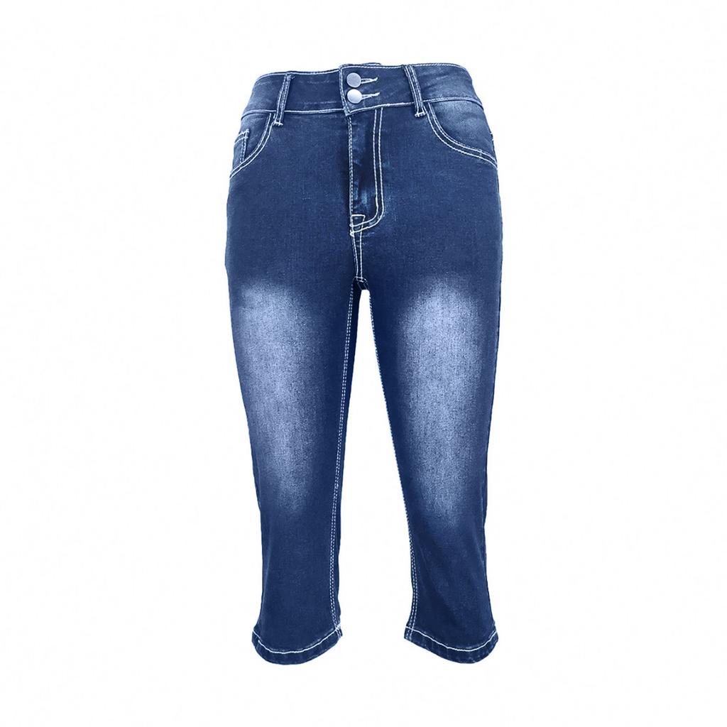 Fashion Women's Denim Leggings Summer Shorts Blue Jeans