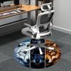 1PC Wolf Pack Office Round Area Rug, Indoor Mat Suitable ForOffice, Under Office Chairs Bedroom Living Room Home Decor, Room Deco f172