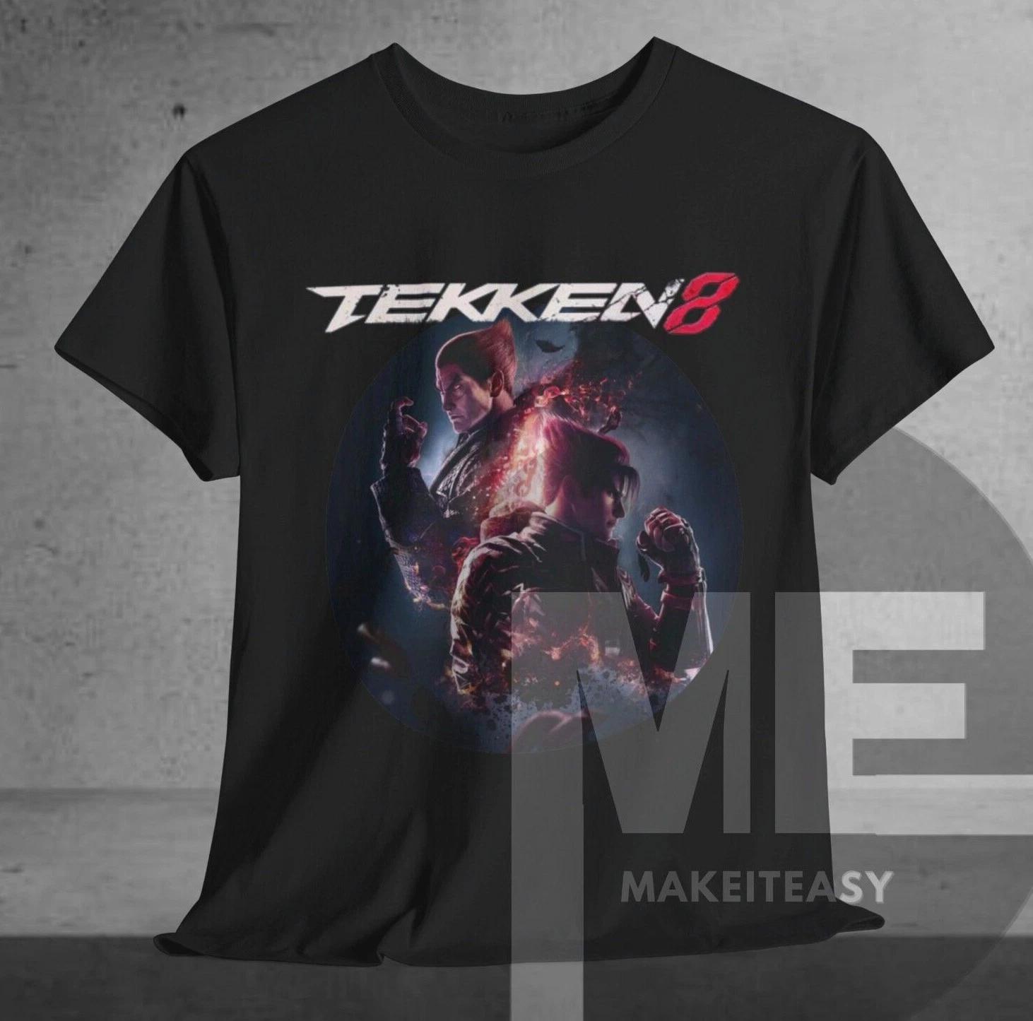 Мужские и женские футболки Tekken 8 игровая футболка футболка для геймера подарок фанату XXXXL