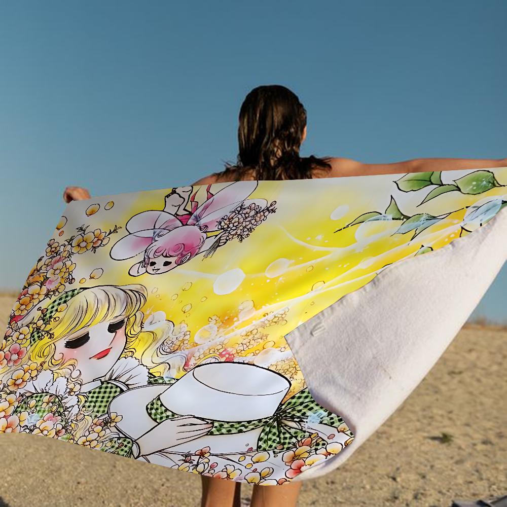 Anime Manga C-Candy C-Candy Microfiber Blanket Quick Drying Beach Towels Oversized Printing Super Absorbent Pool Towel Blanket