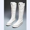 Scarpe da Ginnastica Alte in Tela di Alta Qualità per Donna Scarpe da Donna Molto Vendute Stivali Classici con Lacci per Donna Botas Para Mujer