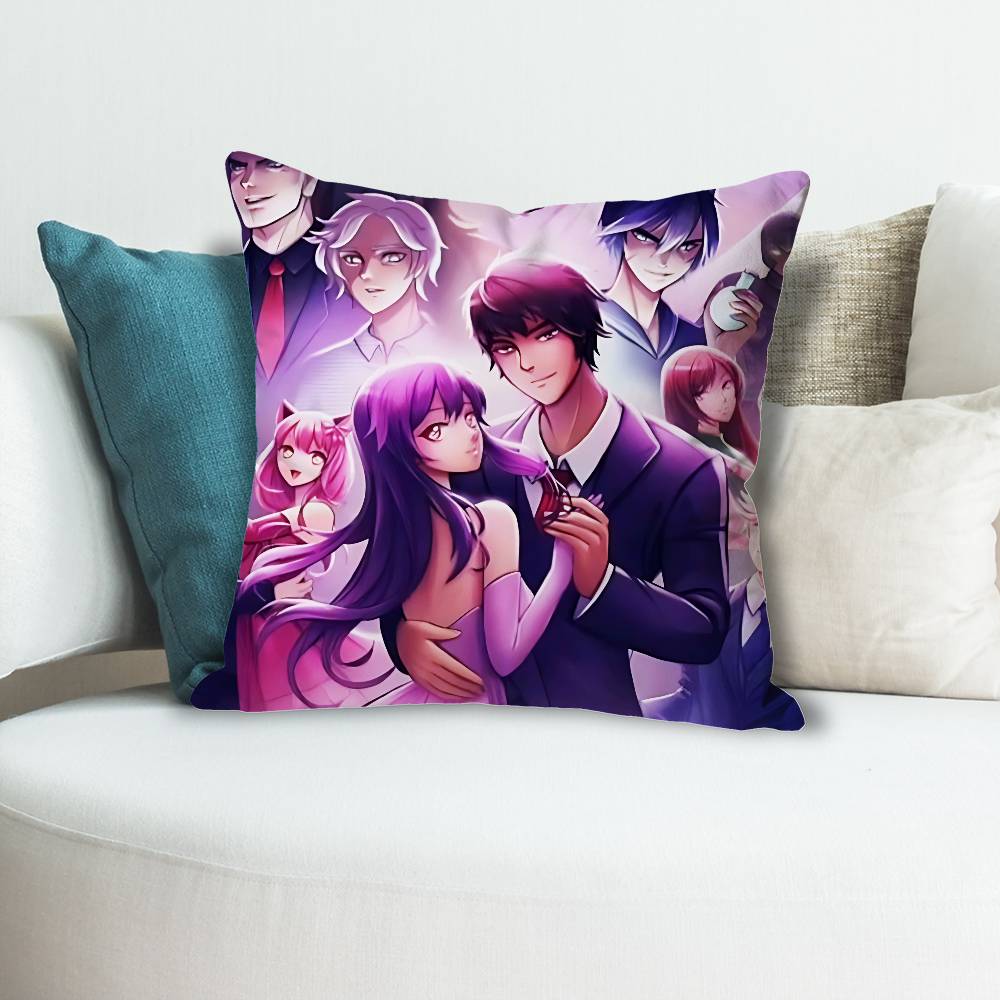Cute AAphmau Pillow Cases for Bedroom Living Room Sofa Home Decor Polyester Cushion Cover with Zipper