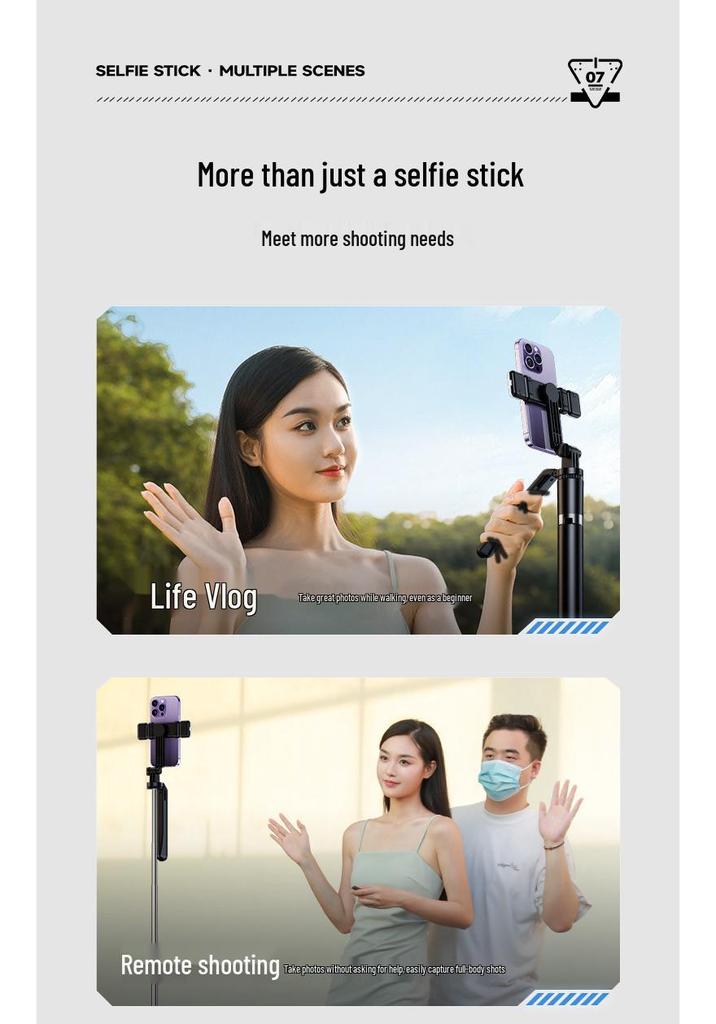 Douyin Bluetooth Selfie Stick & Tripod with Anti-Shake for Photos & Videos