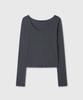 Daibeuinumeon U-Neck Long Sleeve (Navy)