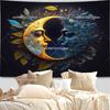 Mandala Sun And Moon Wall Tapestry Starry Florals Tapestries Flowers Landscape Tapestrys Room Decor Aesthetic Background Cloths