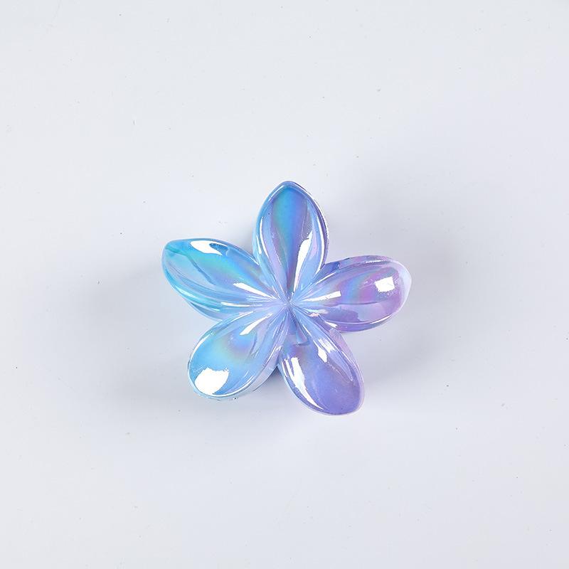 

Gradient Color Laser Plumeria Hairpin Hair Claw Clip Shark Hairpin Barrettes Ponytail Holder Beach Head Accessories Women Girls Hair Clip