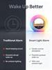 Planet-Shaped LED Sunrise Wake-Up Light and White Noise Alarm Clock
