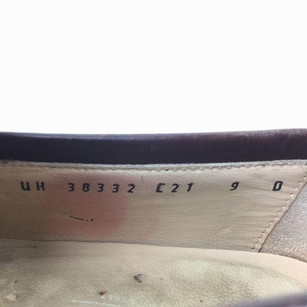 Salvatore Ferragamo Herrenschuhe Loafer Mokassin Slipper Braun Größe 9D 27.0-27.5 Made in Italy(GEBRAUCHT)