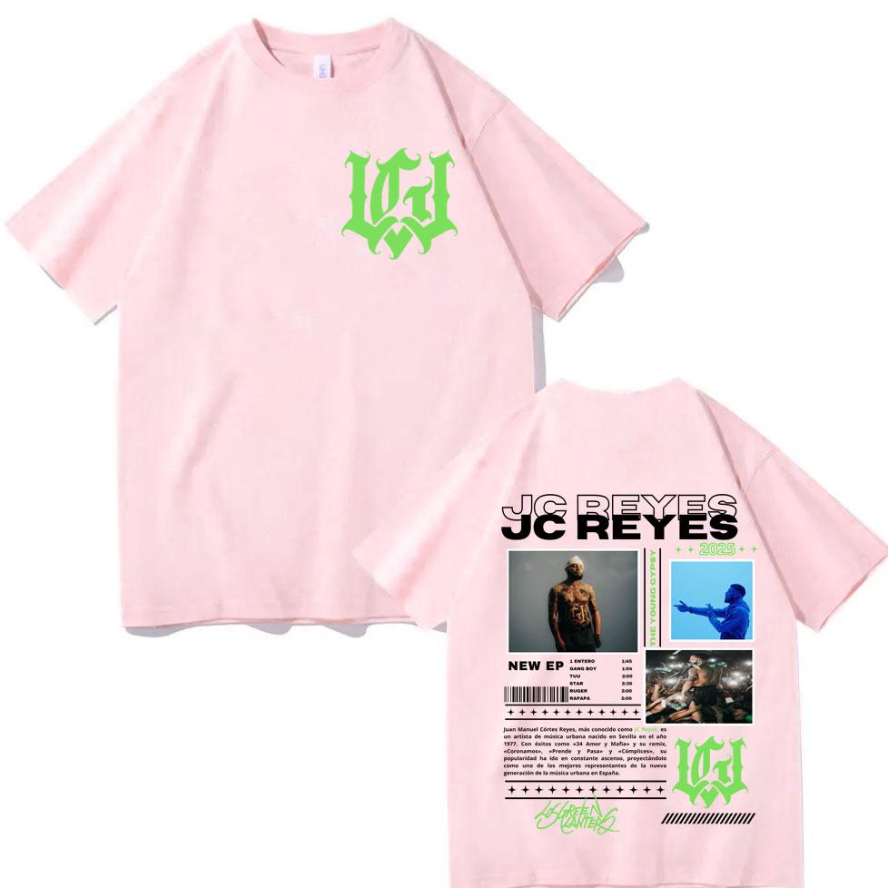 Rapper Jc Reyes Tour 2025 Merch T Shirt Unisex Unisex Harajuku Hip Hop Pop Music Tshirt Summer Fashion Casual Short Sleeve Tshirts