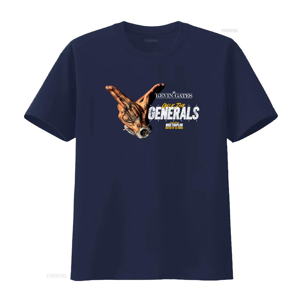 Kevin Gates Merch T Shirt Only The Generals Tour 2023 Rapper Fan  vintage Washed graphic streetwear fashion designer clothes