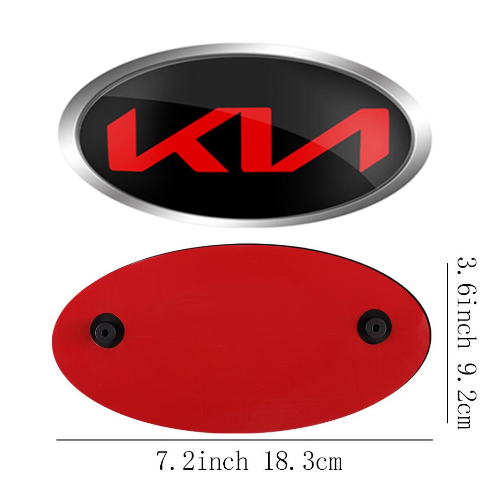1 Stück Auto Frontklappe Emblem Heckklappe Abzeichen Aufkleber für Kia Rio Picanto Sportage Niro Morning Ceed Optima Seltos Sorento Cerato