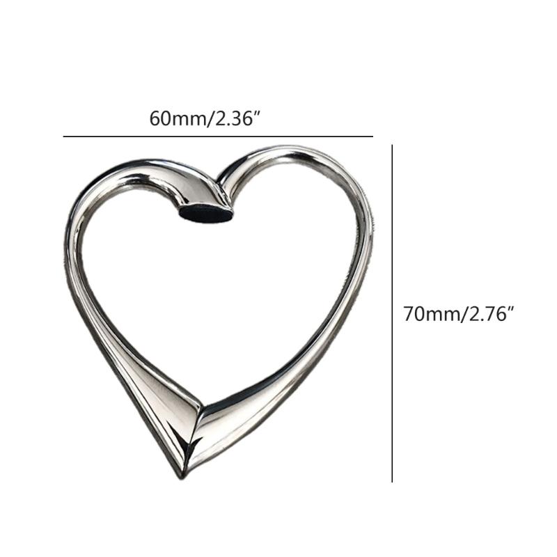 Zinc Alloy High-Grade Metal Heart-Shaped Bag Buckle Can Be Rotated Folding Handbag Hook Device Love Shaped Handbag Hook