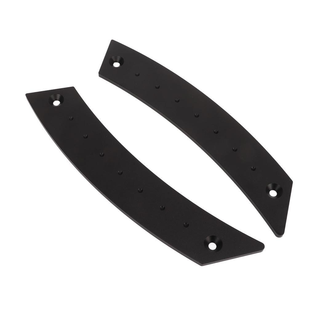 2pcs Door Panel Pull Handle Set Aluminium Alloy Labor Saving High Strength Rust Proof for Cars Black