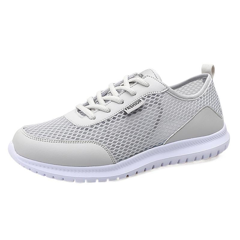Men's Mesh Shoes Large Size Hollow Breathable Plus Size Casual Mesh Sports Shoes
