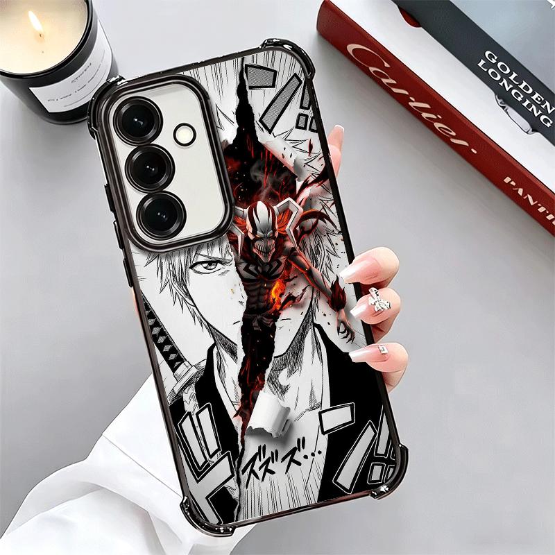 Bleach Kurosaki Ichigo Plating Phone Case For Samsung A17 A07 A37 A57 A16 A56 A15 A55 A14 A54 A13 A53 A26 A36 A25 A35 A24 A34 A2