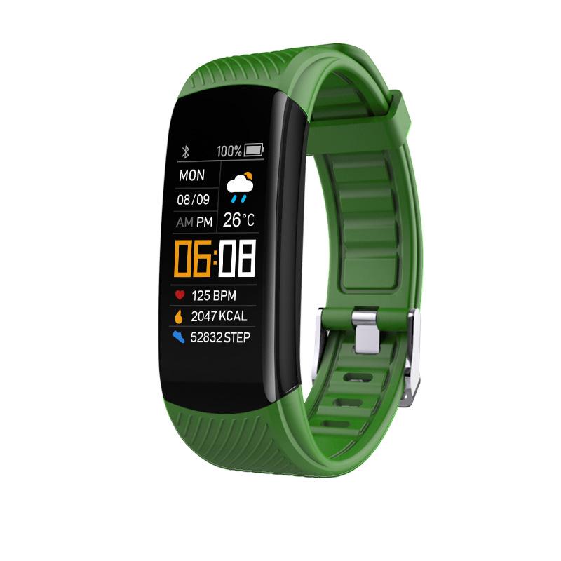 C5S Smart Bracelet: Color Screen, Heart Rate Monitor, Weather Display, Sports, Alarm Clock Smartwatch.