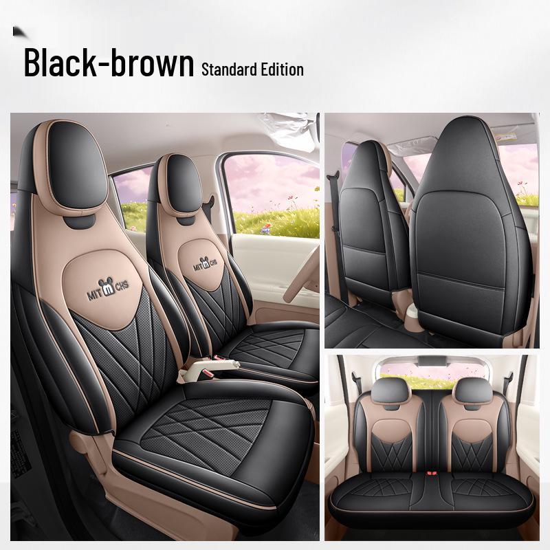Fifth-Generation 2026 Wuling Hongguang MINIEV Four-Door Seat Covers – Full Coverage Leather Cushions for All Seasons