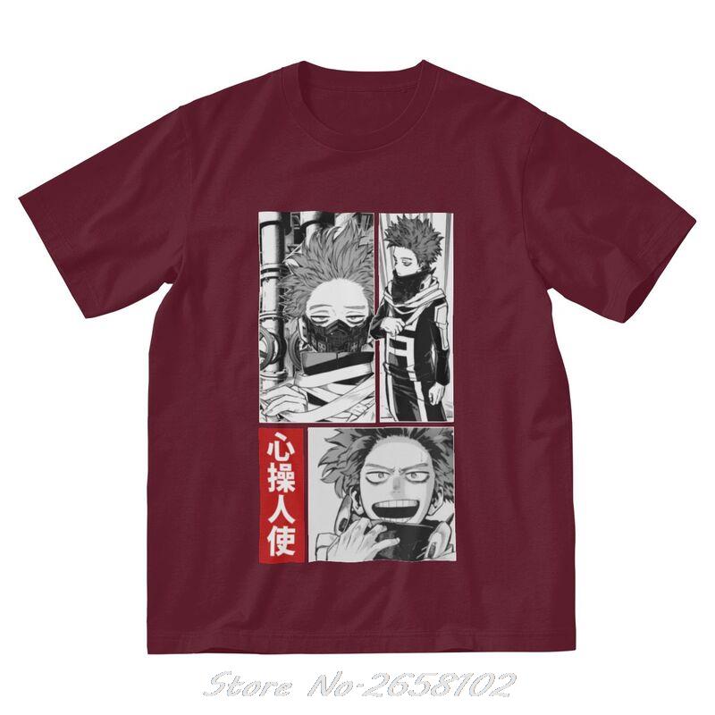 Boku No Hero Academia T Shirts Men Cotton T-shirt Anime Manga Hitoshi Shinso Tee Tops Harajuku Streetwear Tshirts Gift
