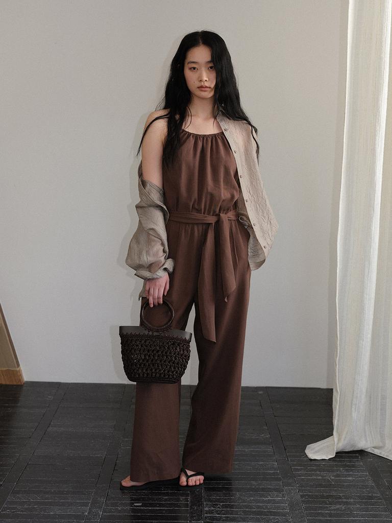 HUNCH Halter Overalls Dress (2Color)