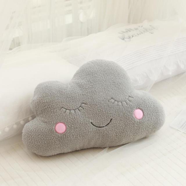 Stuffed Cloud Moon Star Raindrop Plush Pillow Soft Cushion Cloud Stuffed Plush Toys For Children Baby Kids Pillow Girl Gift