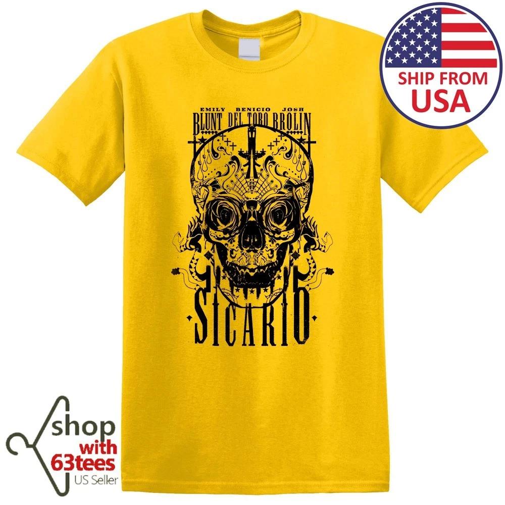 Sicario Day of The Soldado Movie Men s Yellow Size S to 5XL M